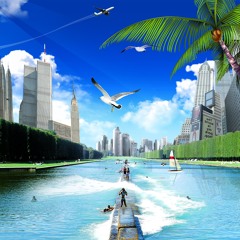 fucking awesome frutiger aero landscape