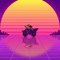 Retro Wave Darkwing Duck