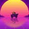 Retro Wave Darkwing Duck