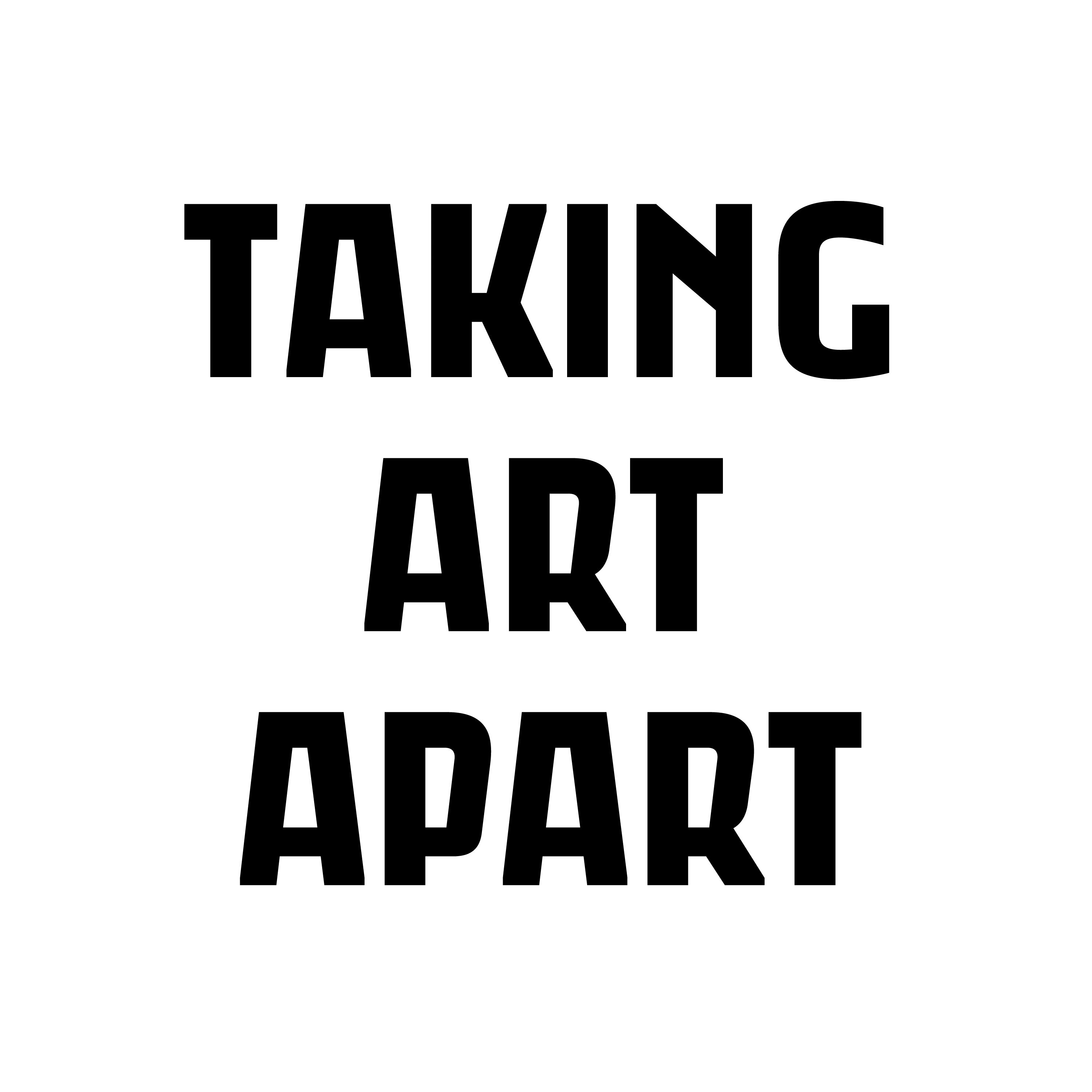 Taking Art Apart