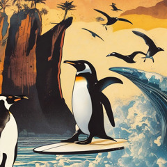 surf and penguins