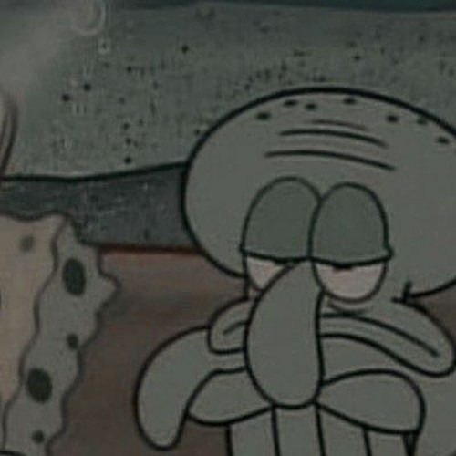 Sad Squidward, aesthetic, sad aesthetic, spongebob, HD phone