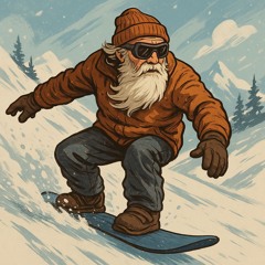 Ancient Snowboarder