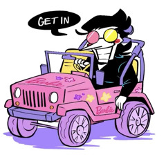 Get In The Barbie Jeep
