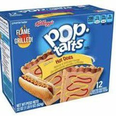 Hotdog flavor poptarts