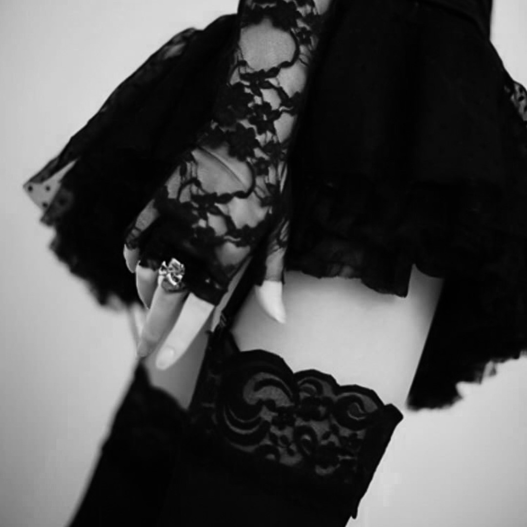 anal fantasy butt plug Spiky Heart Garter Belt Dark Goth Alt Fashion Sexy main image 1