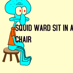 Squidward sits in a chair