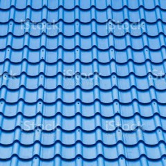 telhado azul