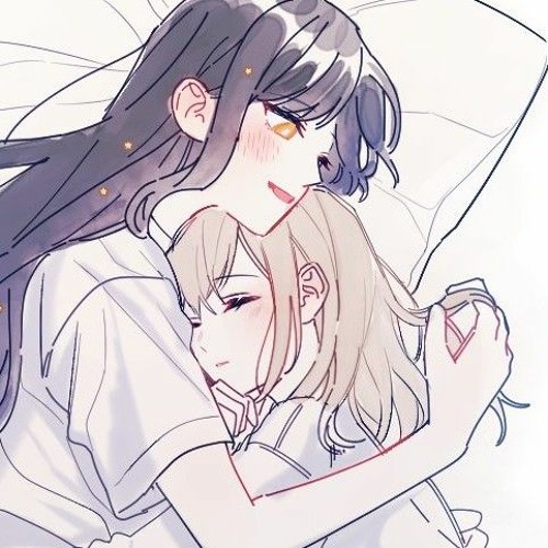 Download Sweet Anime Lesbian Couple Wallpaper | Wallpapers.com