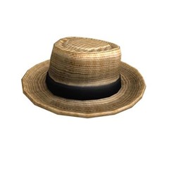 A straw hat
