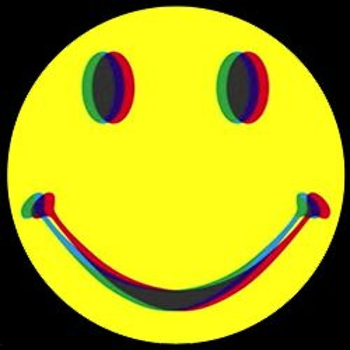 Smilie Face DJ Acid House Smiley Smile Emoji Acryl Flow Art auf Bestellung  - .de