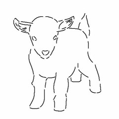 wooden lamb