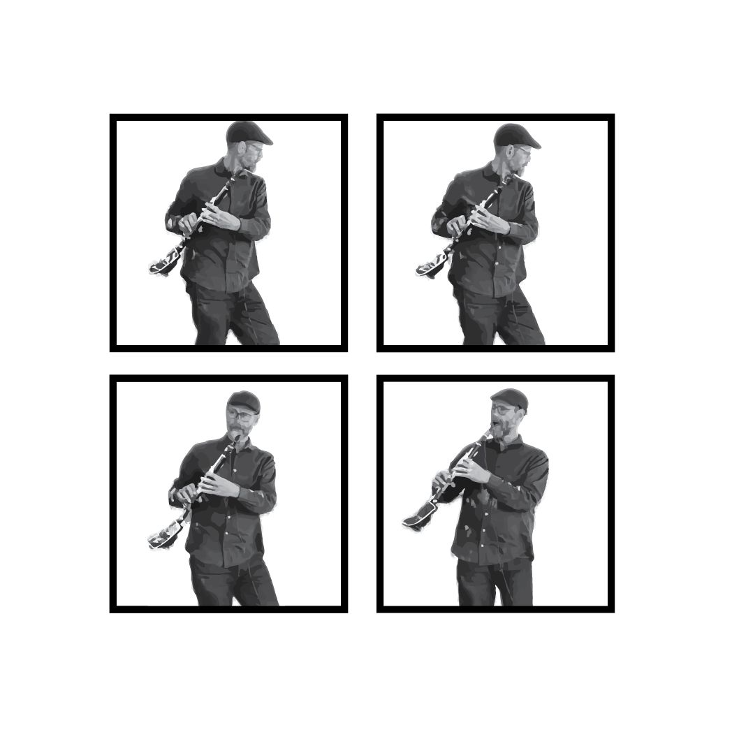 Synth piece recorded by a window glass