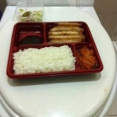 Toilet lunch