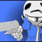 Sans holding a gun