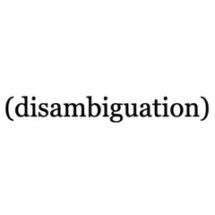 (disambiguation)