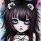 emo and goth girl