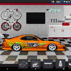 pixel car racer