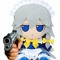 sakuya fumo with a gun