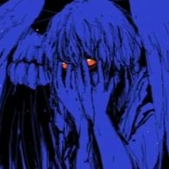 泣いている