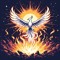 White Blazing Phoenix