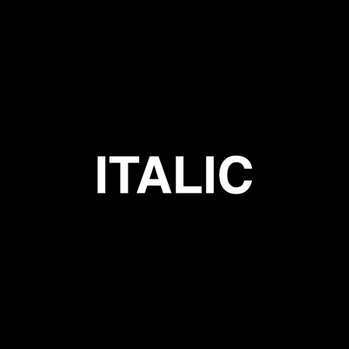SoundCloud profile picture for @italic