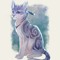 Blue feather-catfurry