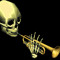 skeleton with trumpet
