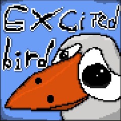 Excited bird-\(00/-