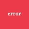 error
