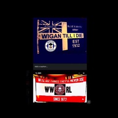 Wigan athletic wigan warriors 💙🤍🍒🤍