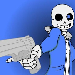 sans with gun