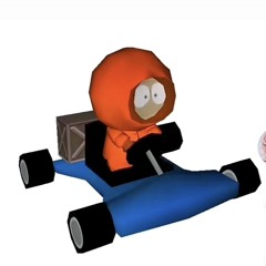 Kenny in a race car