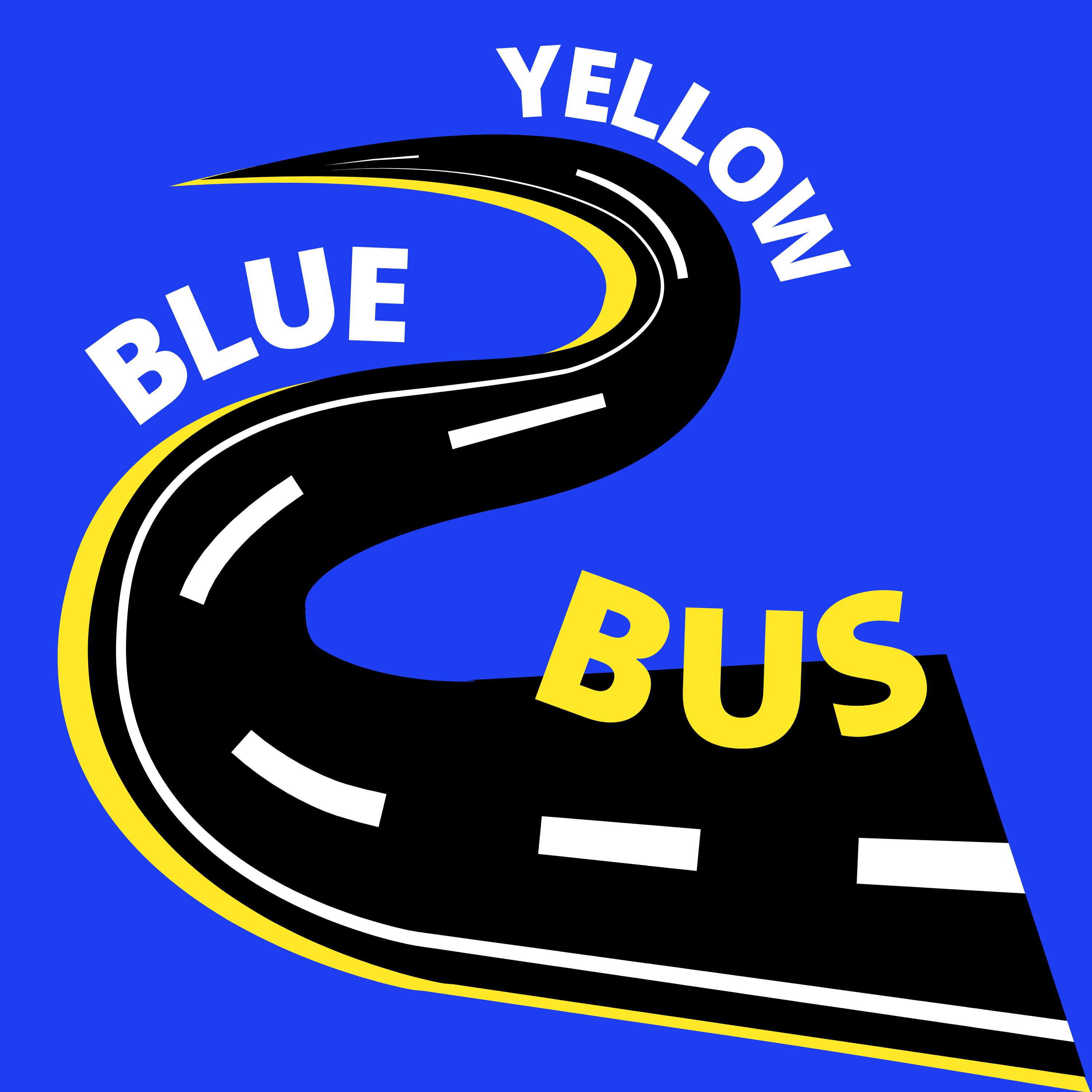 Yellow Blue Bus