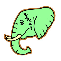 Mint Green Elephants