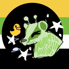 sleepy thing./ alien badger :3