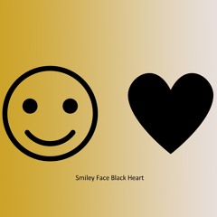 Smiley Face Black Heart