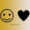 Smiley Face Black Heart
