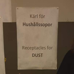 Receptacles For Dust