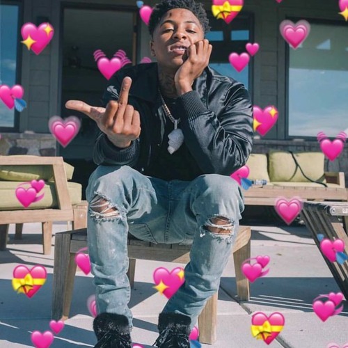 NBAYoungboy 's new two tone, fully flooded, reversible Heart