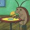 bug eatin a burger