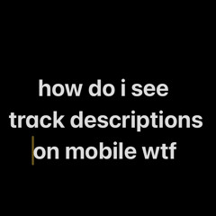 how do i see track descriptions on mobile wtf