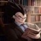 dope ass picture of Vegeta from DB reading a book