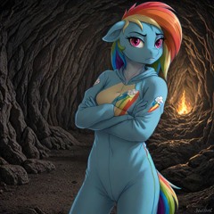 Rainbow Dash Wolf Puppy