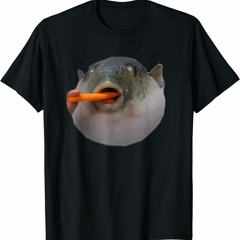 pufferfish in a t-shirt