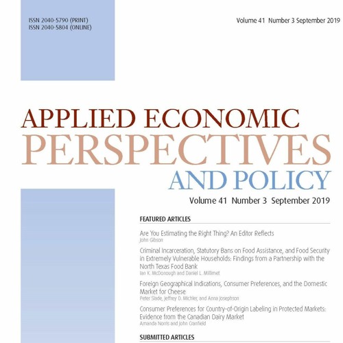 Stream AEPP Applied Economic Perspectives and Policy | Listen to ...