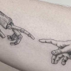 a man among machines