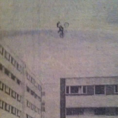 yes  real jump over block of  flats into another