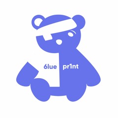 6lue pr1nt