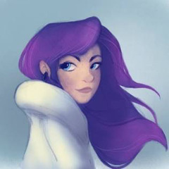 Purple hair girl